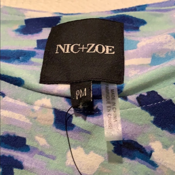 Nic + Zoe Ruched Sleeveless Dress Size PM NWTs - Picture 5 of 8